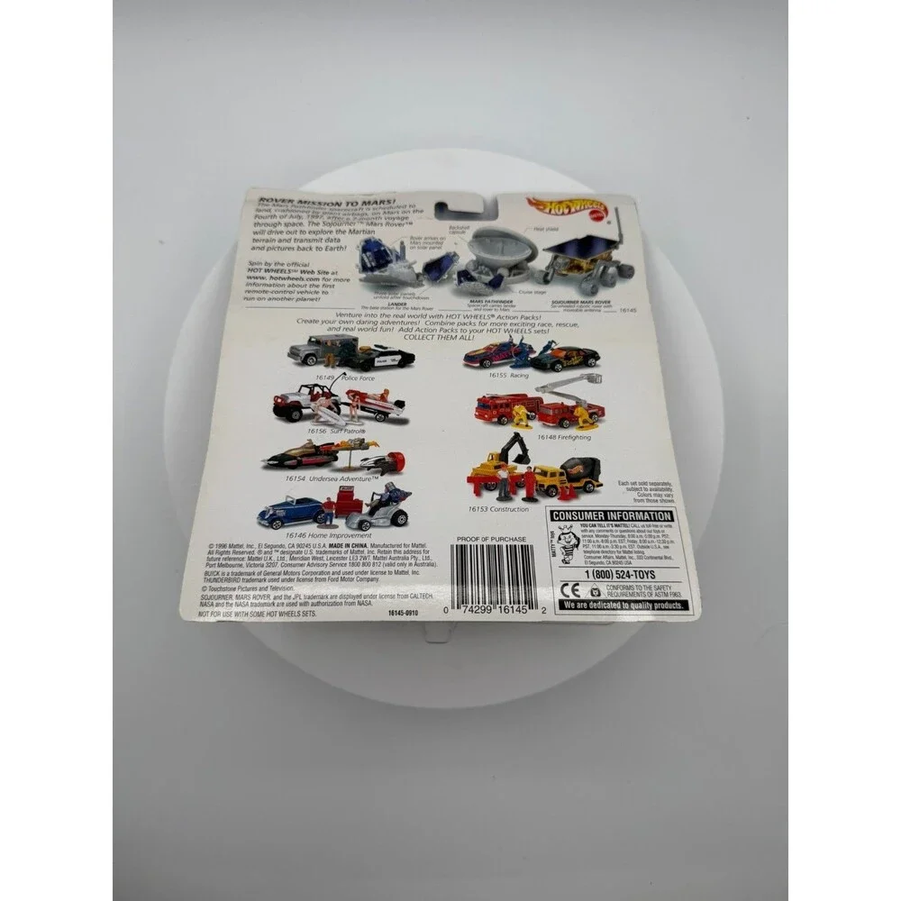 Hot Wheels Action Pack JPL Sojourner Mars Rover & Pathfinder Diecast Car SEALED